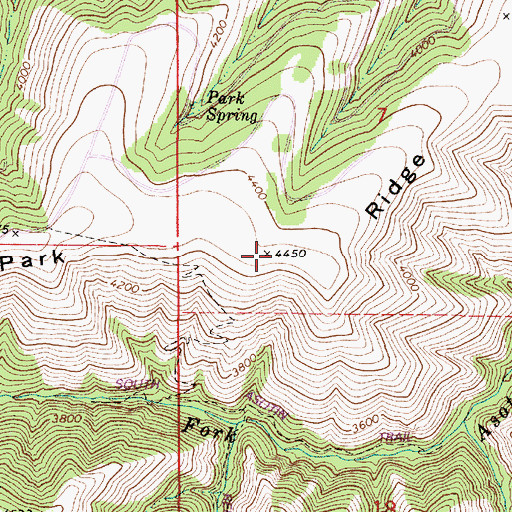 Topographic Map of Park Ridge, WA