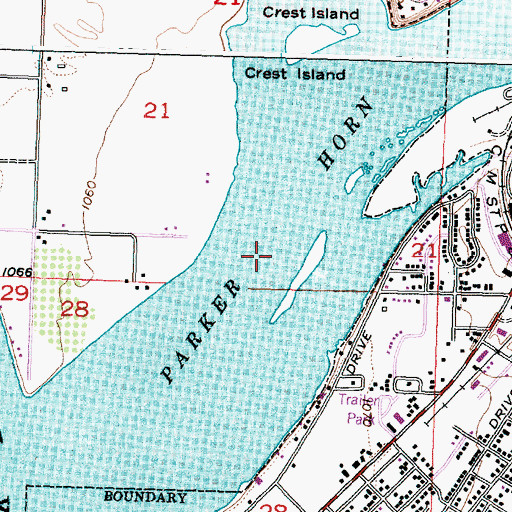 Topographic Map of Parker Horn, WA