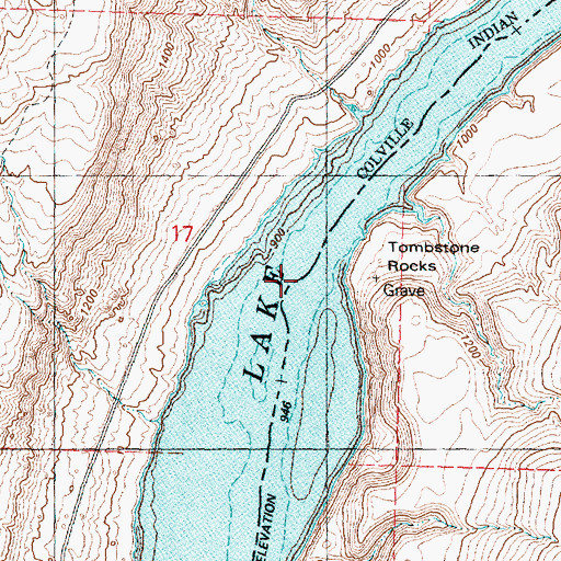 Topographic Map of Parson Rapids, WA