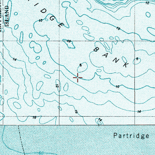 Topographic Map of Partridge Bank, WA