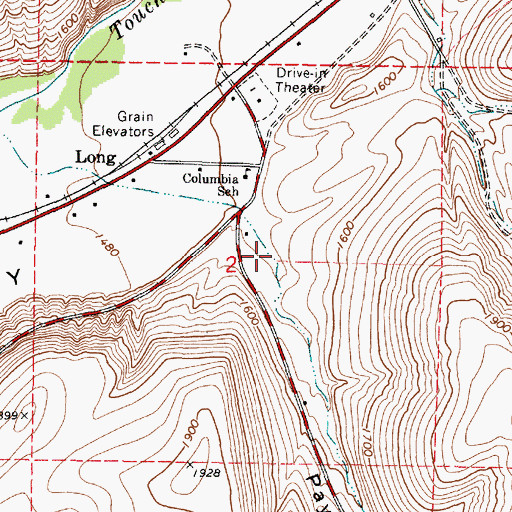 Topographic Map of Payne Hollow, WA