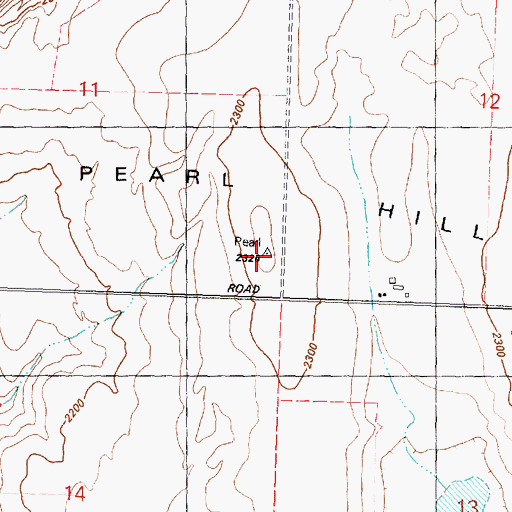 Topographic Map of Pearl Hill, WA