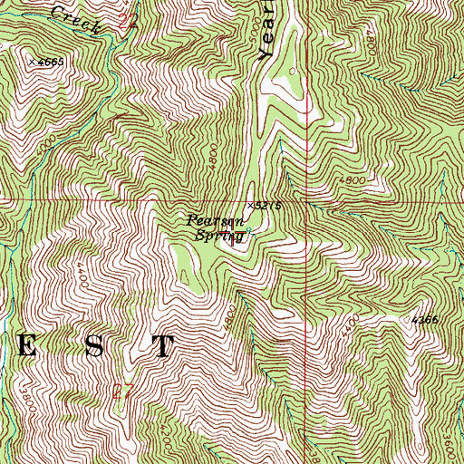 Topographic Map of Pearson Spring, WA