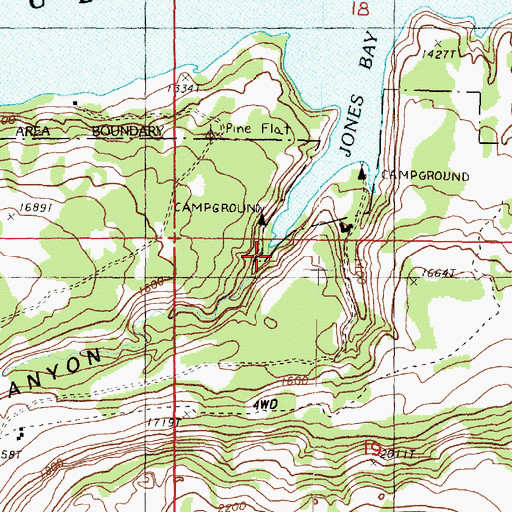 Topographic Map of Penix Canyon, WA