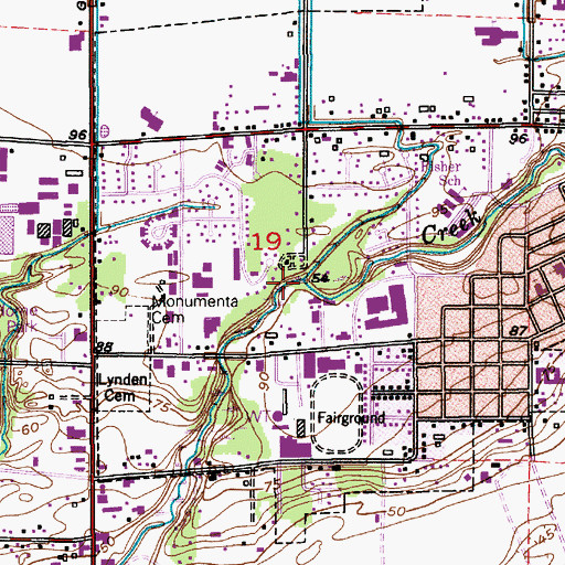Topographic Map of Pepin Creek, WA