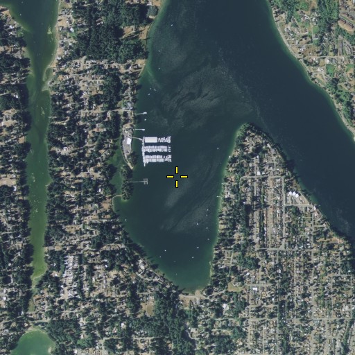 Aerial/Satellite Image of Phinney Bay, WA