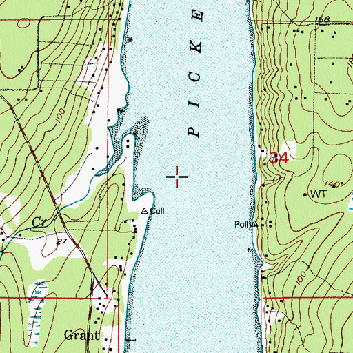 Topographic Map of Pickering Passage, WA