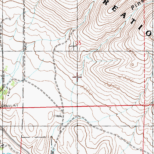Topographic Map of Pine Canyon, WA