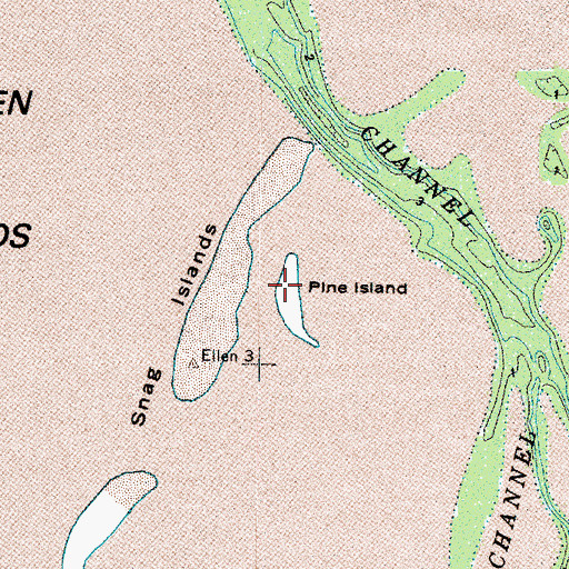Topographic Map of Pine Island, WA