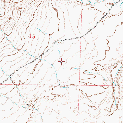 Topographic Map of Pinto Ridge, WA