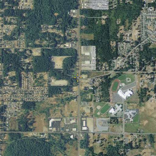 Aerial/Satellite Image of Pioneer Ball Park, WA
