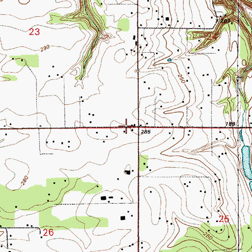 Topographic Map of Pioneer Church, WA