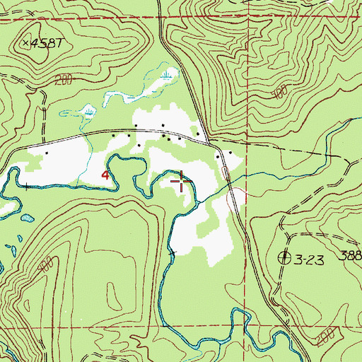 Topographic Map of Pioneer Creek, WA