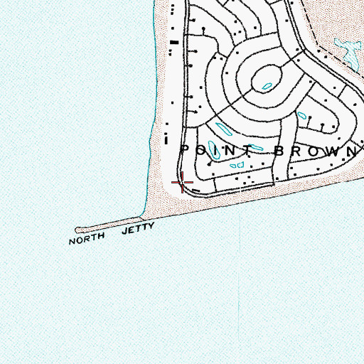 Topographic Map of Point Brown, WA