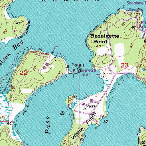 Topographic Map of Pole, WA