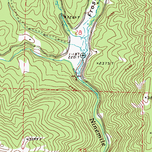 Topographic Map of Pollock Creek, WA