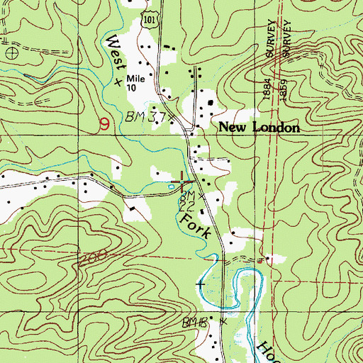 Topographic Map of Polson Creek, WA