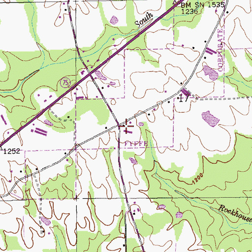 Topographic Map of Wilson School (historical), AL