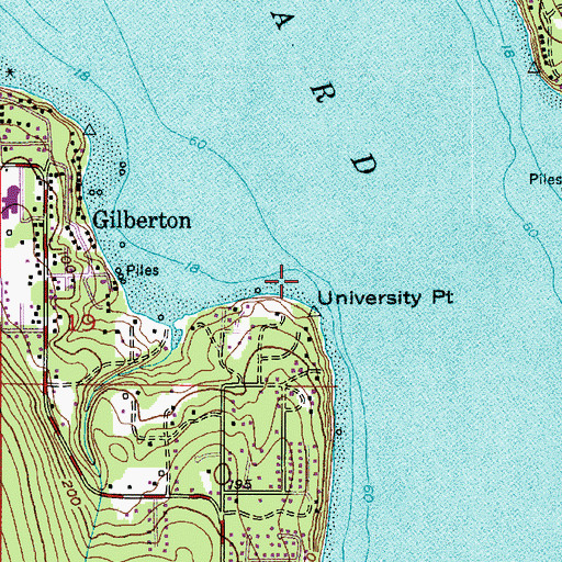 Topographic Map of Port Orchard, WA