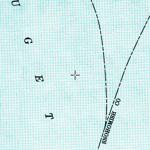 Topographic Map of Puget Sound, WA