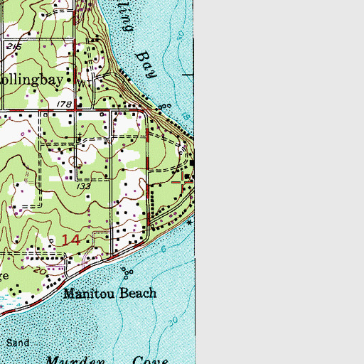 Topographic Map of Puget Sound Naval Academy (historical), WA
