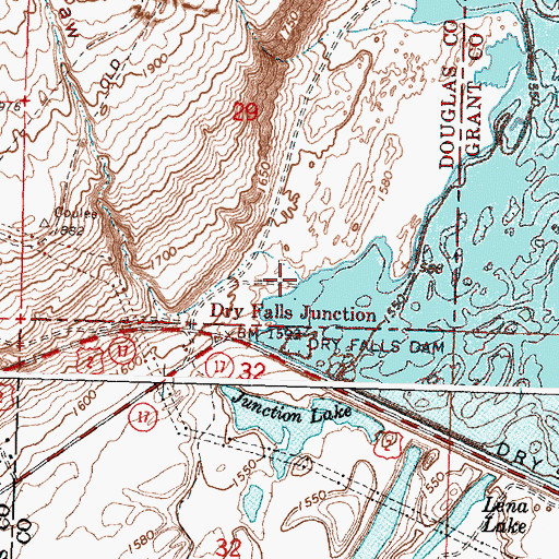 Topographic Map of Purdue Draw, WA