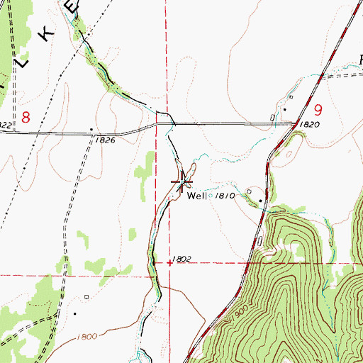 Topographic Map of Rail Creek, WA