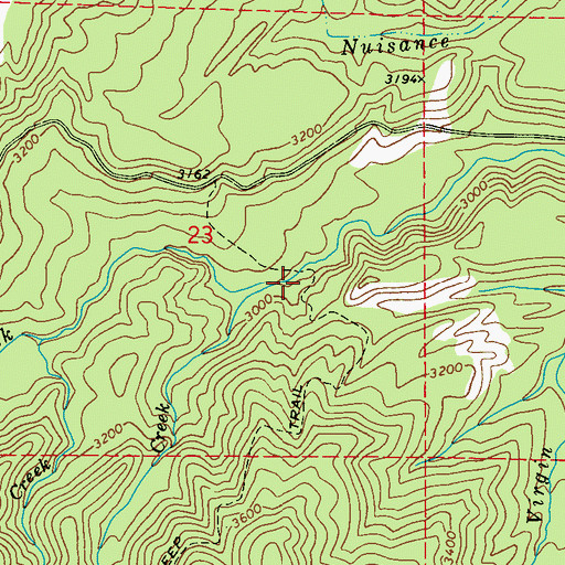 Topographic Map of Rapids Creek, WA