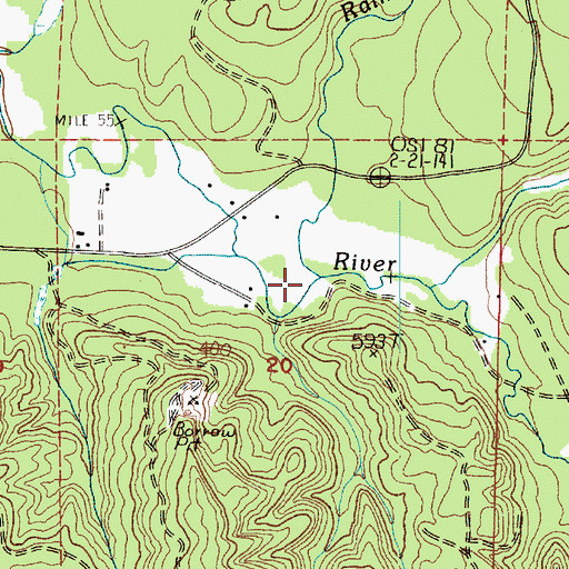 Topographic Map of Redfield Creek, WA