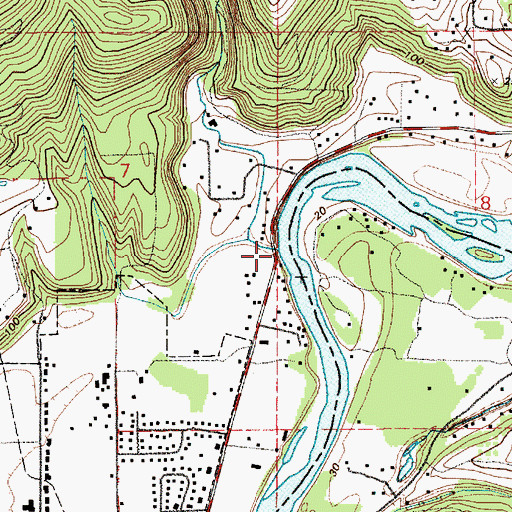 Topographic Map of Robinson Creek, WA