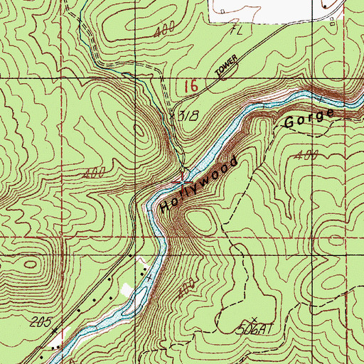Topographic Map of Rock Creek, WA