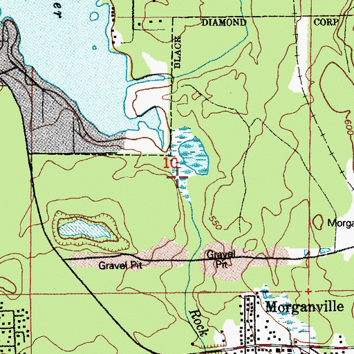 Topographic Map of Rock Creek, WA