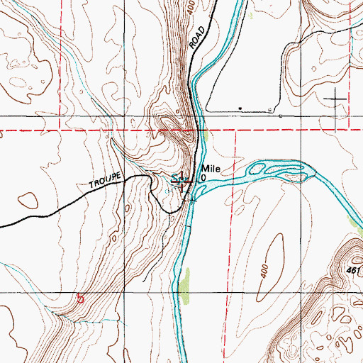Topographic Map of Rock Creek, WA