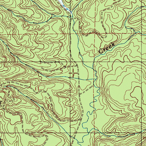 Topographic Map of Rock Creek Truck Trail, WA