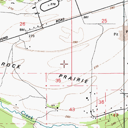 Topographic Map of Rock Prairie, WA