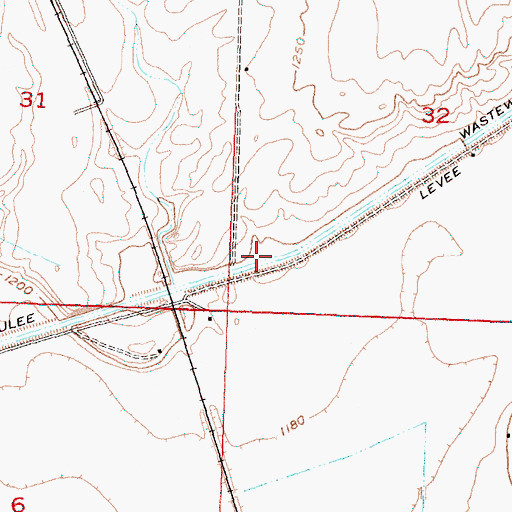 Topographic Map of Rocky Coulee Wasteway, WA
