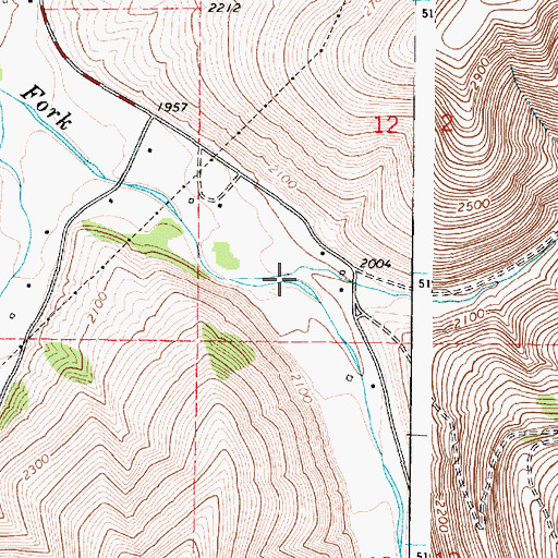Topographic Map of Rodgers Gulch, WA