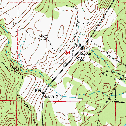 Topographic Map of Rogers Bar Church, WA