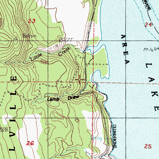 Topographic Map of Rothlisburg School, WA