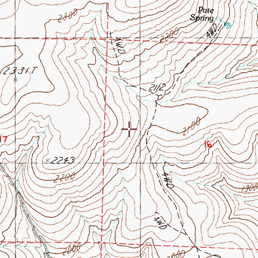 Topographic Map of Round Lake, WA