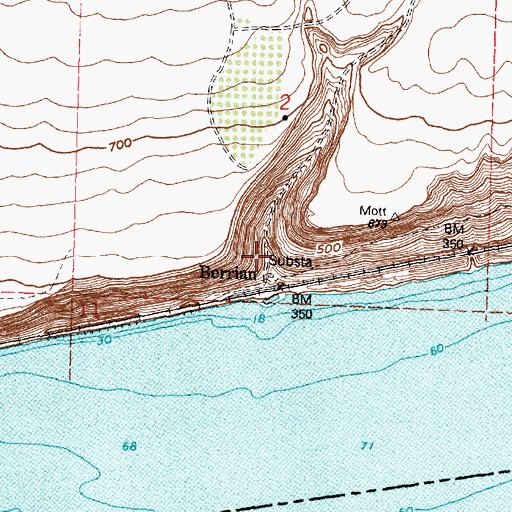 Topographic Map of Rush Canyon, WA