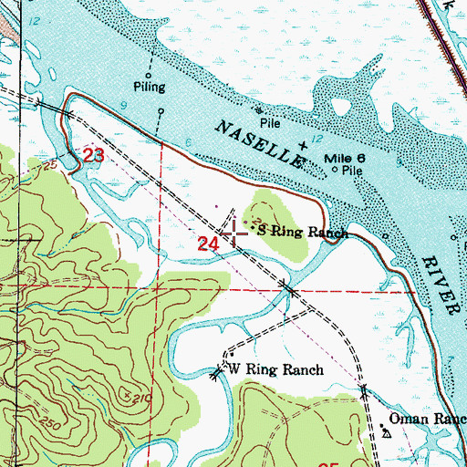 Topographic Map of S Ring Ranch, WA