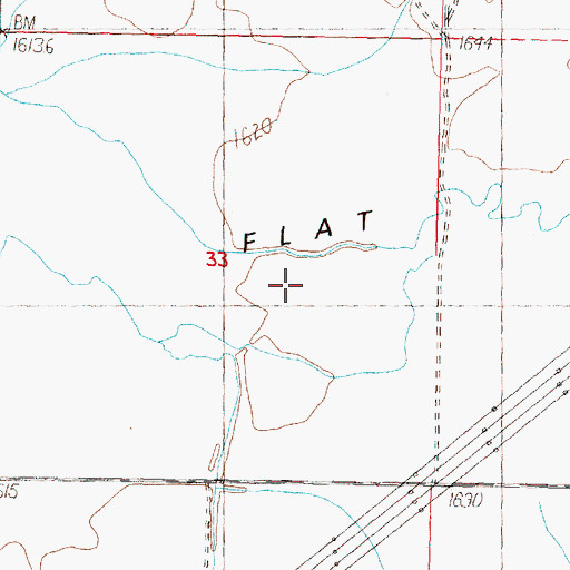 Topographic Map of Sagebrush Flat, WA