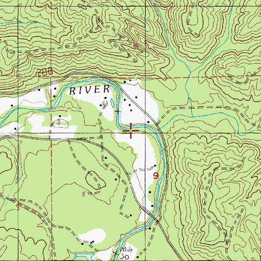 Topographic Map of Salmon Creek, WA
