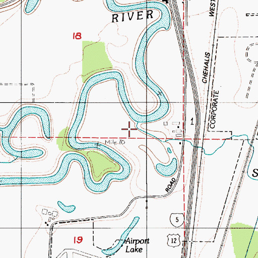 Topographic Map of Salzer Creek, WA