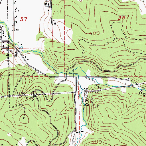 Topographic Map of Sand Creek, WA