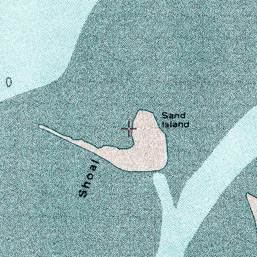 Topographic Map of Sand Island, WA