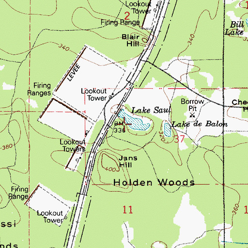 Topographic Map of Lake Saul, WA