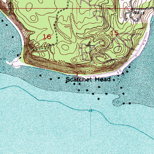 Topographic Map of Scatchet Head, WA