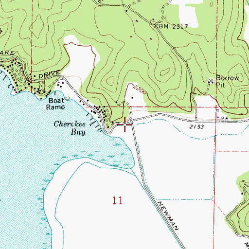 Topographic Map of Schackle Creek, WA